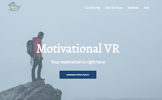 Motivational VR Web App