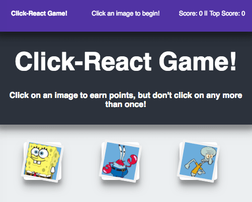 React Click Game